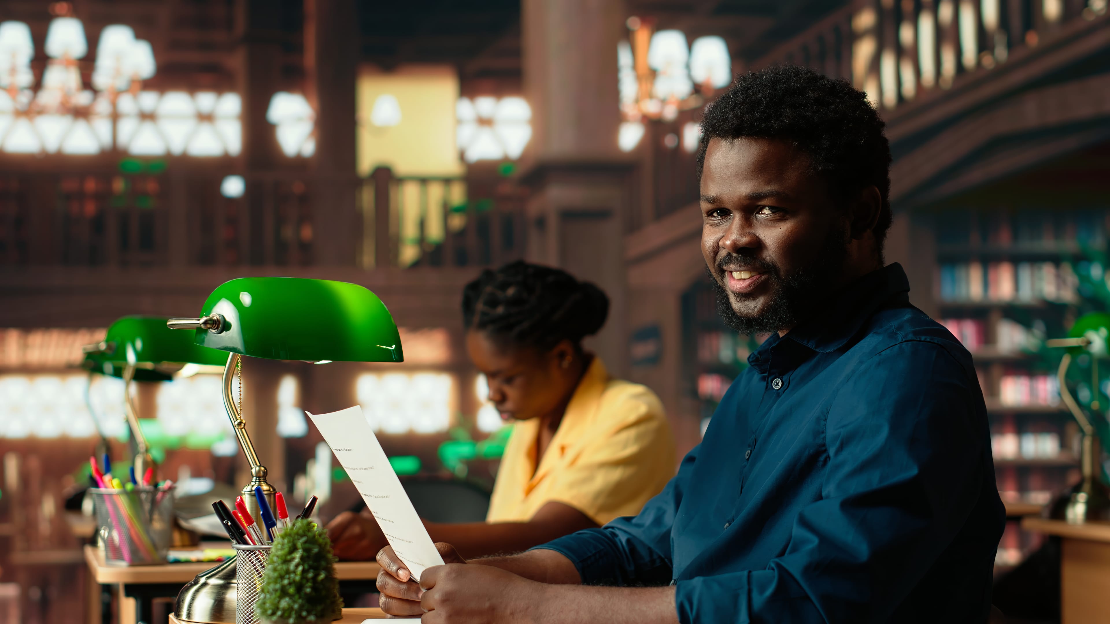 African entrepreneur working